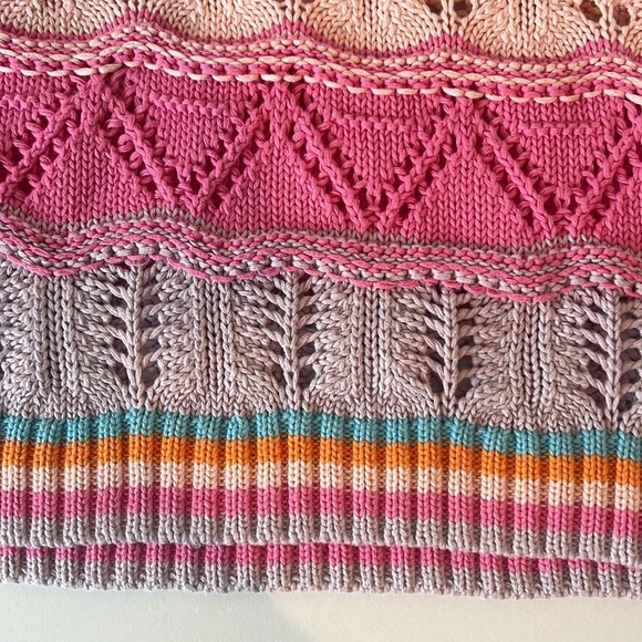 NWT Zara Chunky Knit Sleeveless Sweater Multicolor - Picture 6 of 8